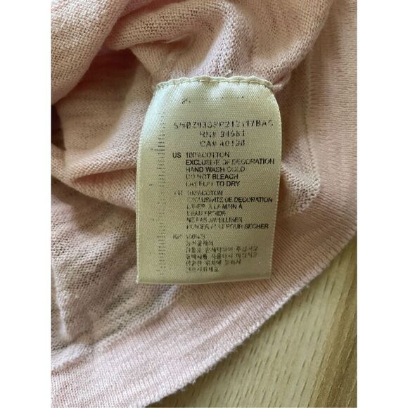 Twelve by twelve  Los Angles Pink Ruffle Lace Sleeves Buttons down Women’s Top - Picture 5 of 9